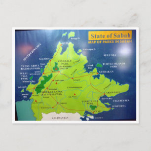 sabah parks postcard