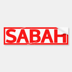Sabah Stamp Bumper Sticker