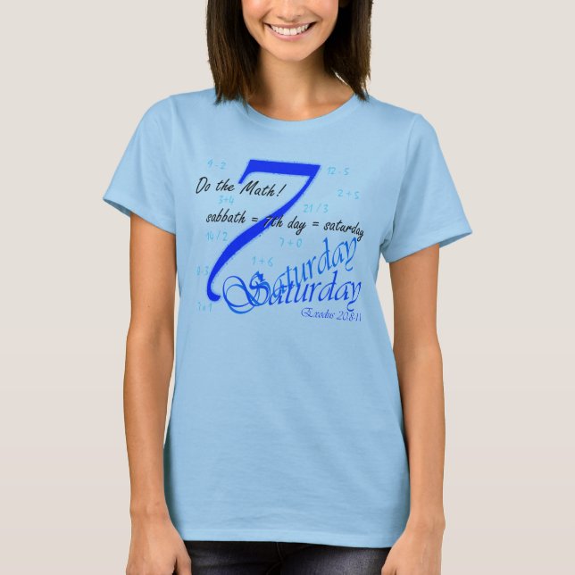 Sabbath equals Saturday T-Shirt (Front)