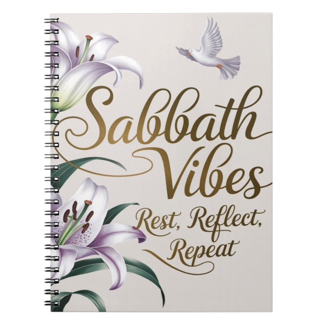 Sabbath Vibes Notebook (Front)