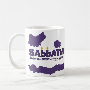Sabbath with Candles- Enjoy the REST of Your Week Coffee Mug