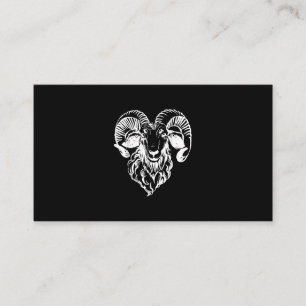 Sabbatic Baphomet Goat Evil Satanic Enclosure Card