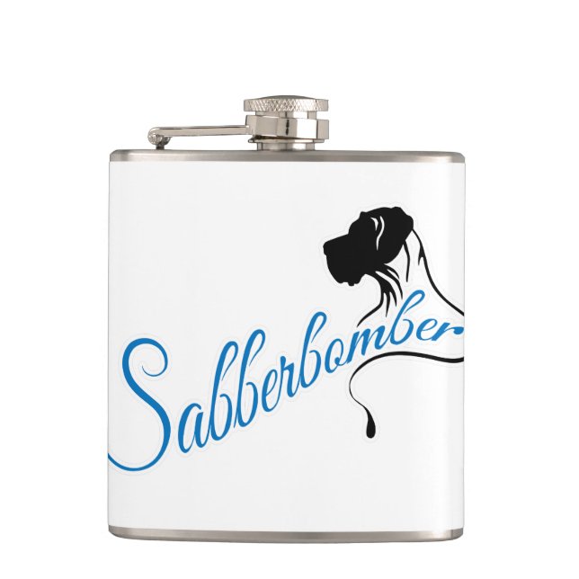 Sabberbomber Hip Flask (Front)