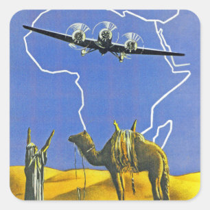 Sabena ~ Belgique Congo Square Sticker