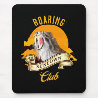 Sabertooth Tiger Retro Sunset Adventure Club