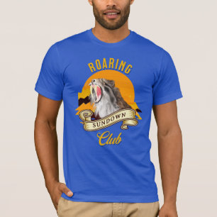 Sabertooth Tiger Retro Sunset Adventure Club T-Shirt