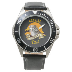 Sabertooth Tiger Retro Sunset Adventure Club Watch