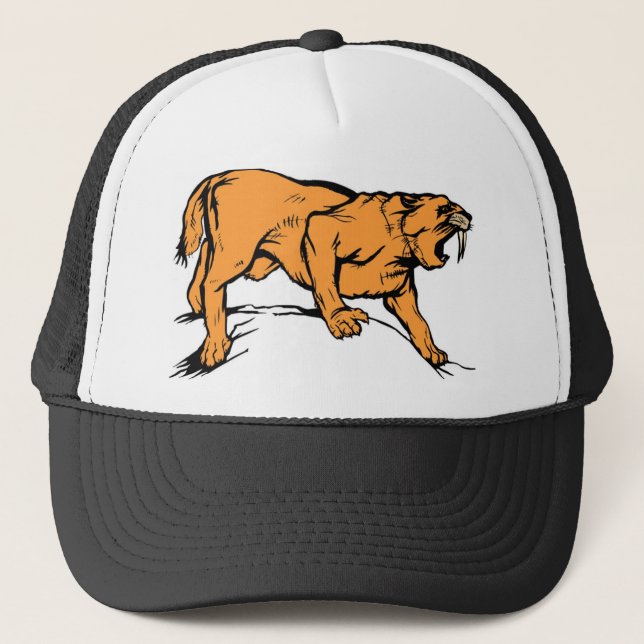 Sabertooth Tiger Trucker Hat (Front)