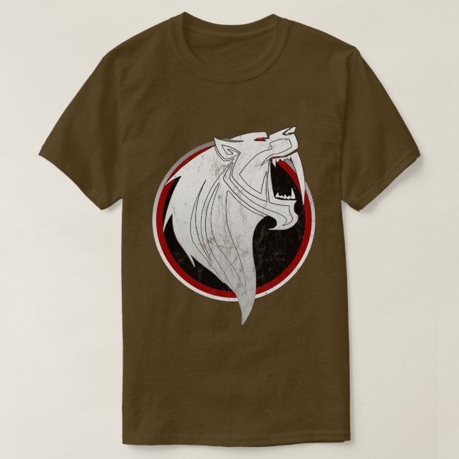 Sabertooth Tiger Vintage Logo T-Shirt (Design Front)