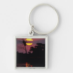Sabi River At Sunset, Kruger National Park Keychain