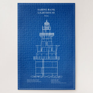 Sabine Bank Lighthouse - Texas – AD Jigsaw Puzzle