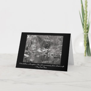 Sabino Canyon Creek - Winter Scene Holiday Card