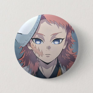 Sabito brooch from the anime Demon Slayer 2 Inch Round Button