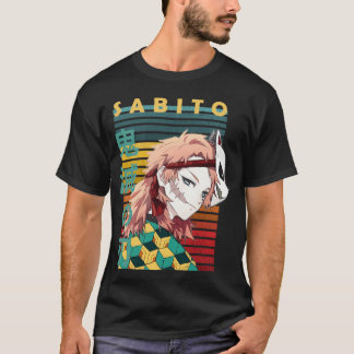 Sabito Retro Anime Style Fo Mask Slayer family T-Shirt