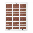 Sable | Adresse de retour du Mariage de filigrane 