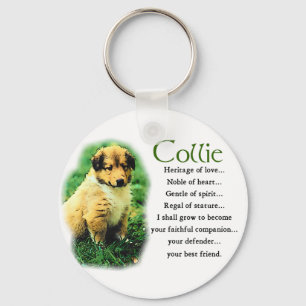 Sable Collie Gifts Keychain