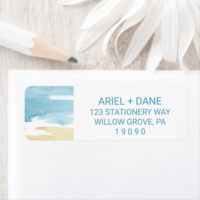 Sable d'aquarelle et Mariage marin (En situation)