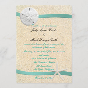 Sable Dollar Beach Mariage Invitation