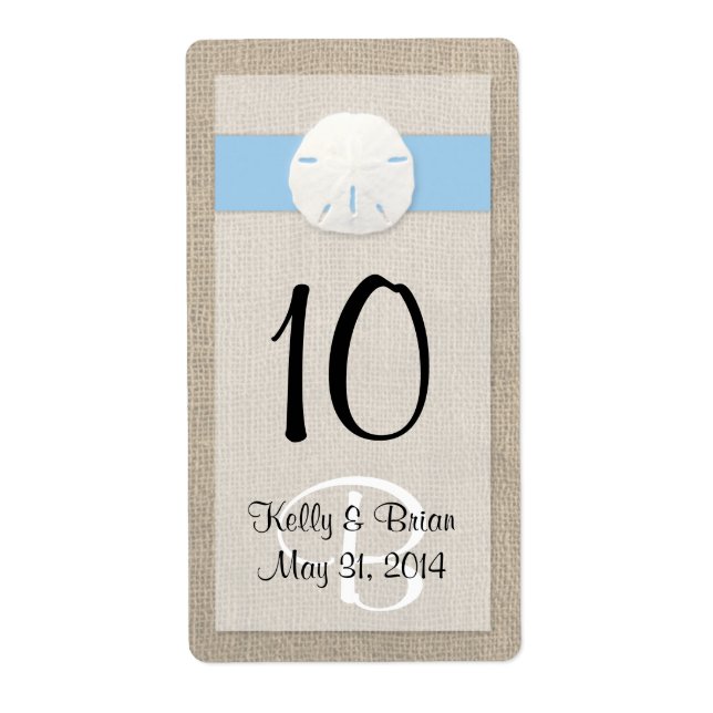 Sable Dollar Sky Blue Wine BotÉtiquette (Devant)