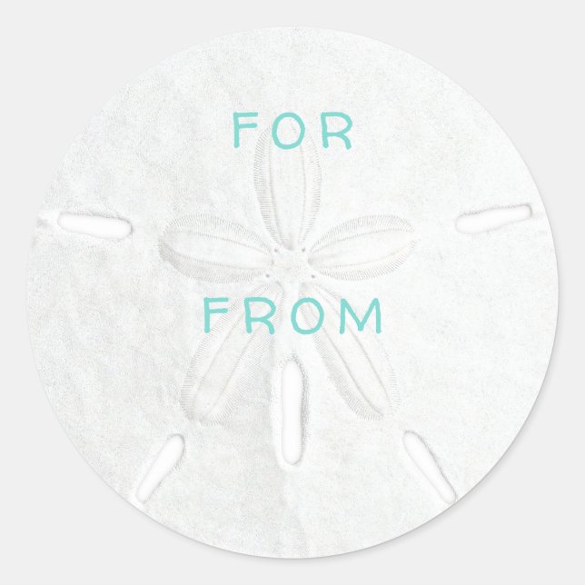 Sable Dollar Sticker blanc Cadeau (Devant)