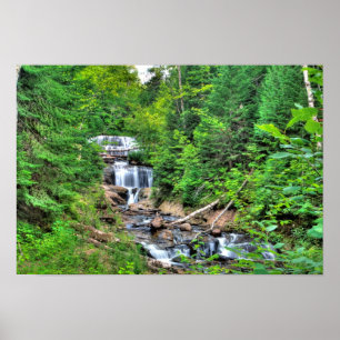 Sable Falls, Pictured Rocks Nat'l Lakeshore, MI Poster