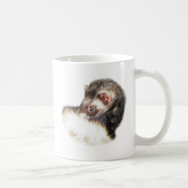 Sable Ferret Picture Coffee Mug (Right)