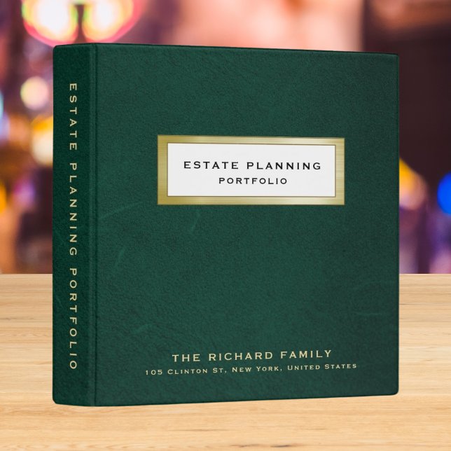 Sable Green Theme Estate Planning Portfolio Binder (Creator Uploaded)