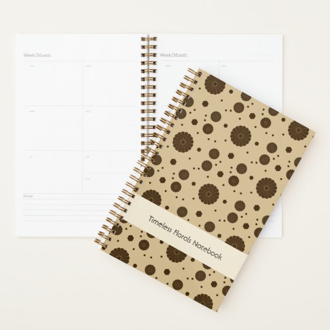 Sable Micro Floral Brun Foncé (Devant avec enveloppe)