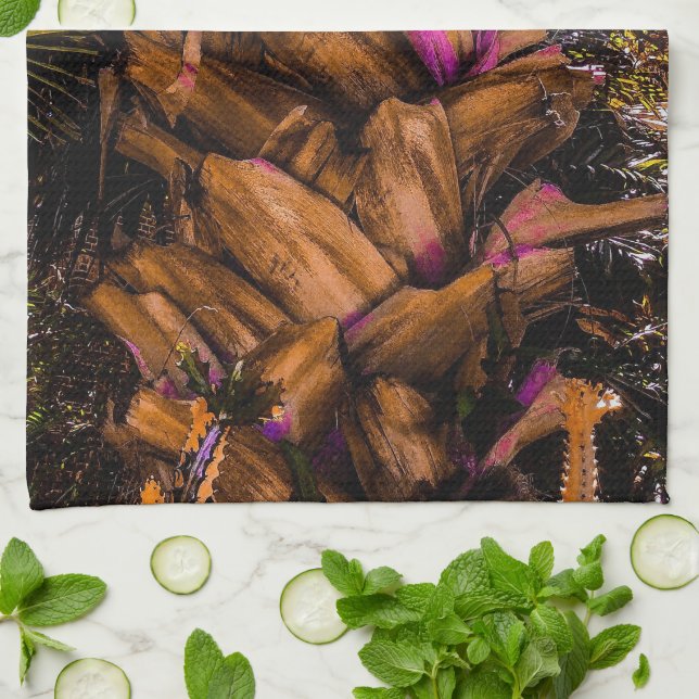 Sable Palm Trunk Kitchen Towel (Folded)