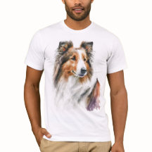 Sable Sheltie Painting T-Shirt