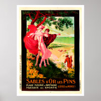 Sables D' Or Les Pins ~ France Travel Posters