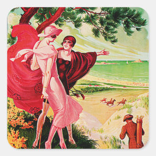 Sables d'Or les Pins Square Sticker