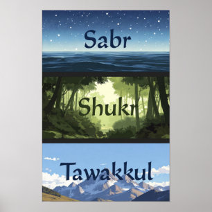 Sabr Shukr Tawakkul Print Set 
