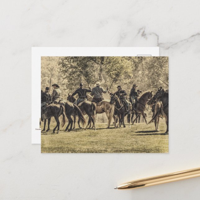 Sabre Battle  Postcard (Front/Back In Situ)