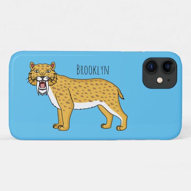 Sabre-toothed tiger illustration Case-Mate iPhone case (Back (Horizontal))