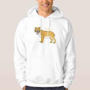 Sabre-toothed tiger illustration  hoodie