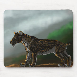 Sabretooth Cat Mouse Pad