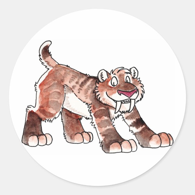 Sabretooth Tiger Stickers (Front)