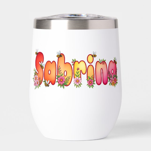 Sabrina - Floral and Bee Design Water Thumbler (Avant)