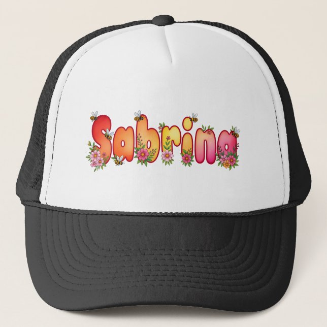 Sabrina - personalised hats for her (Front)