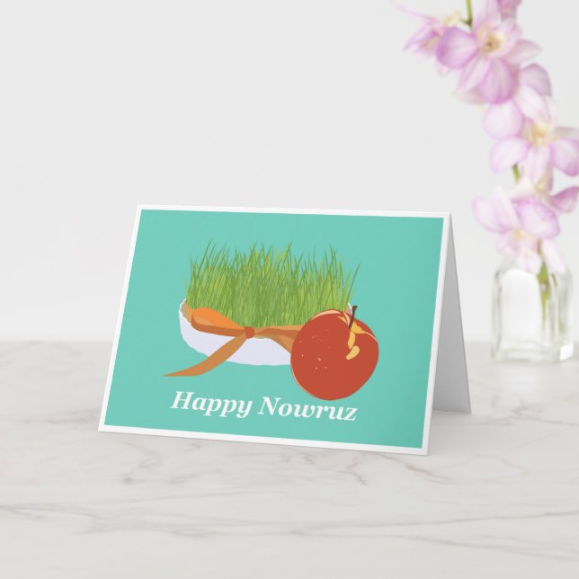 Sabzeh & Seeb Card (Orchid)