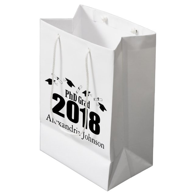 Sac 2018 de cadeau d'obtention du diplôme de (Devant Angle)