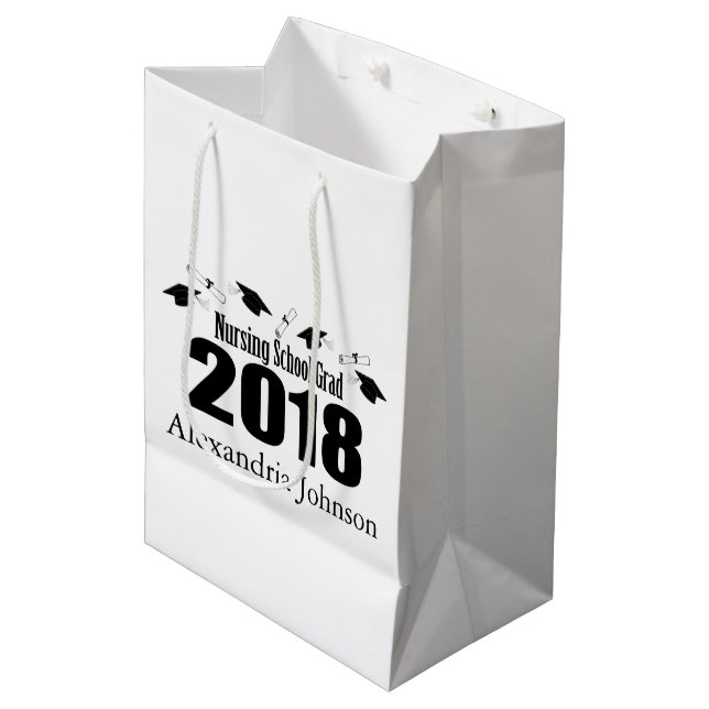 Sac 2018 de cadeau d'obtention du diplôme d'école (Devant Angle)