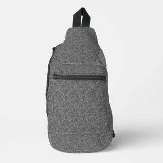 Sac à bandoulière à fleurs grises mystiques