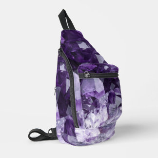 Sac À Bandoulière Amethyst Healing Crystal Cluster