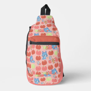 Sac À Bandoulière Anime Tom, Jerry et Tuffy Apple Motif