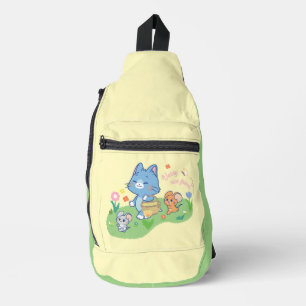 Sac À Bandoulière Anime Tom, Jerry et Tuffy Picnic