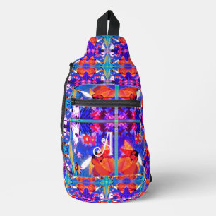 Sac À Bandoulière arrière - plan géométrique multicolore