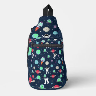 Sac À Bandoulière Astronautes Planètes Fusées et Aliens