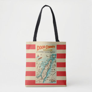 Sac à bandoulière avec ancienne carte du comté de 